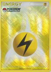 Lightning Energy Unnumbered Crosshatch Holo Promo - 2009 Pokemon Organized Play